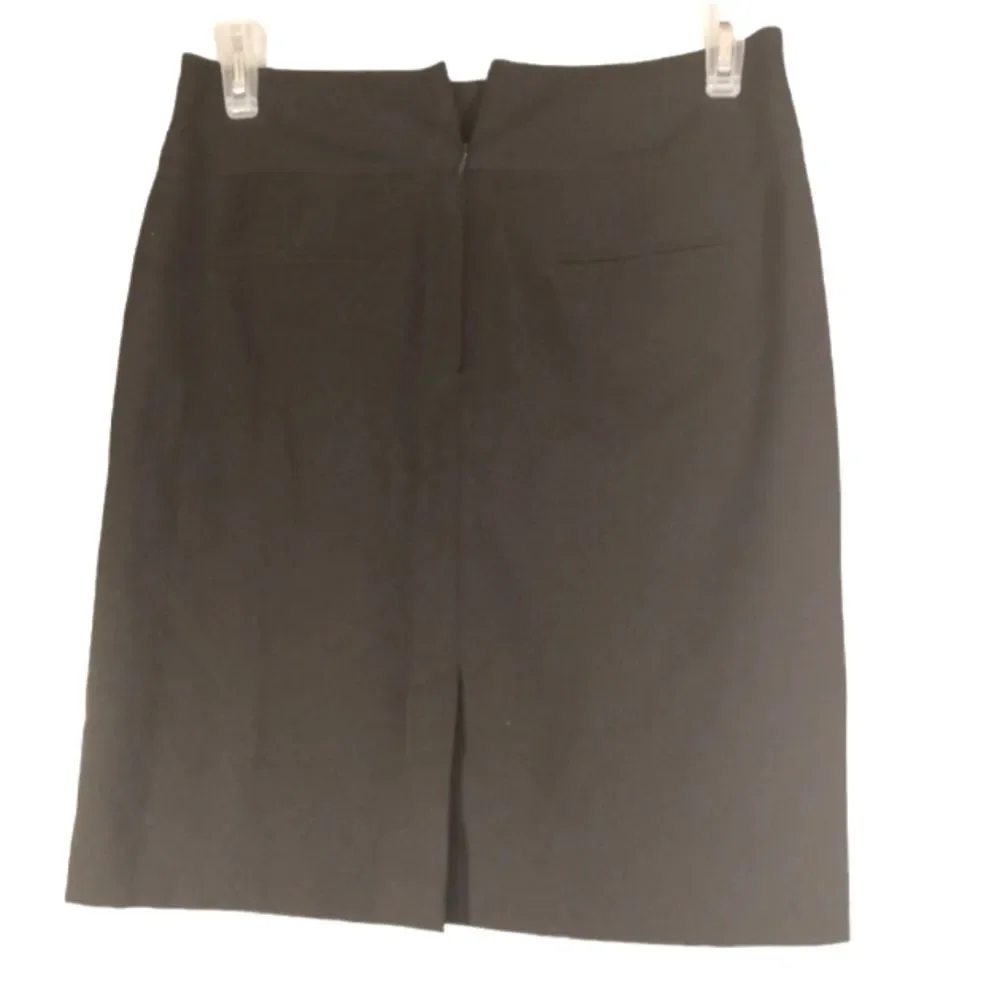 Worthington Black Silky Fully lined Career Pencil Skirt Sz 12
